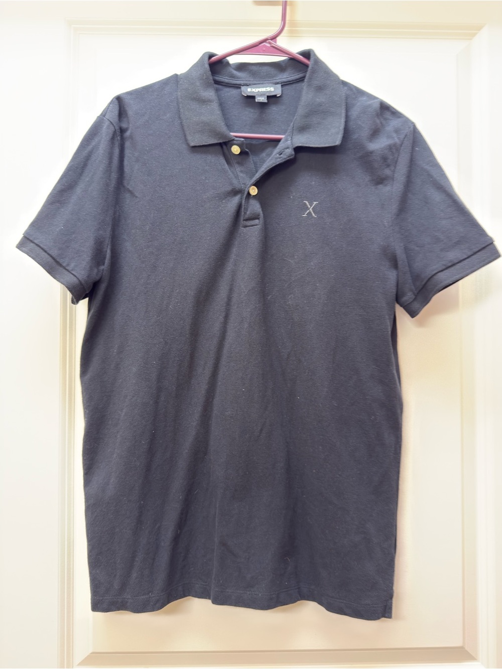 Express Men's Black Polo Shirt